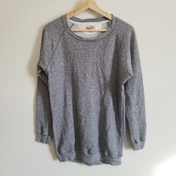 Aritzia Wilfred Free Rachel Grey Heathered Crew - Picture 5 of 10
